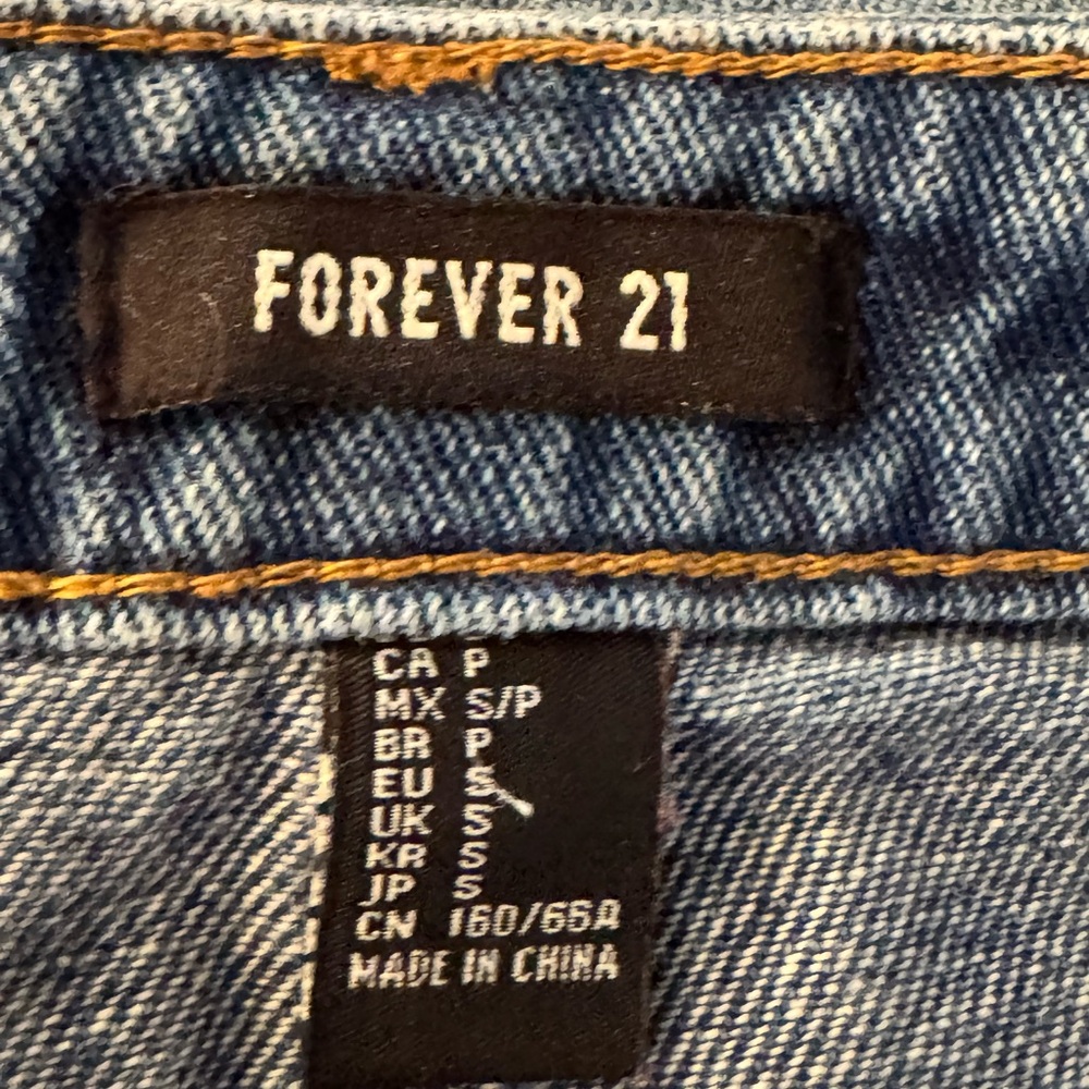 Forever 21 Dark Blue Denim Mini Skirt - Picture 3 of 3